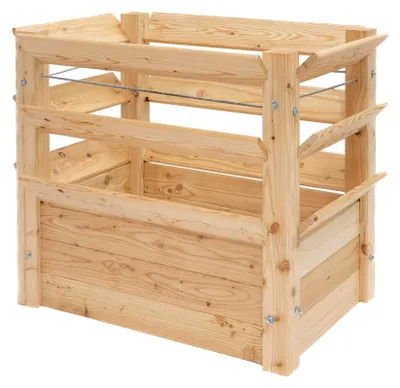 Produktbild von Westmann Premium XL Lärchenholz Hochbeet und Kräuterbeet 91x66 cm