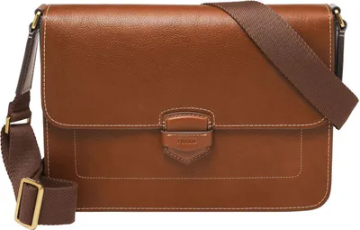 Produktbild von FOSSIL Leder Businesstasche Lennox Messenger Medium Brown braun