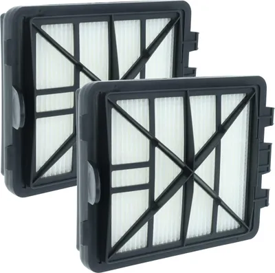 Produktbild von vhbw 2x Staubsaugerfilter kompatibel mit Kärcher VC 6200, VC 6100, VC 6150, VC 6, VC 6250 PET Staubsauger - Abluftfilter (EPA-Filter) Schwarz Weiß