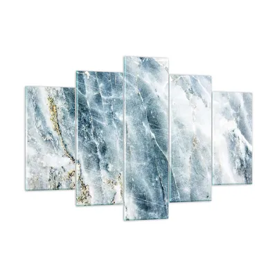 Produktbild von Bilder auf glas - 5 Teile -  Nachahmung Stein Marmor - 150x100cm - Glasbilder - Wandbilder - Bilder - zum Aufhängen bereit - Wanddekoration aus Glas - Glas Bilder - Wandbild auf Glas - GEA150x100-4366