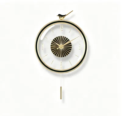 Imagen del producto de Reloj de pared escandinavo con mecanismo de cuarzo silencioso