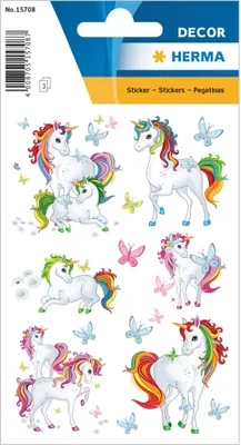 Image de Herma Sticker DECOR Licorne best Friends 1 feuille
