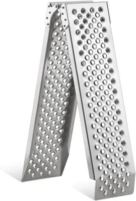 Productafbeelding van Oprijplaat Aluminium - 160 x 22 cm - 340 kg Draagvermogen - Voor Motorfiets En Grasmaaier