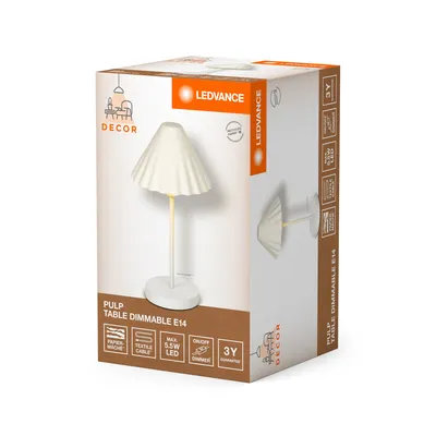 Produktbild von Dekorative LED-Tischleuchte deCOR PULP, dimmbar, E14 und E27, LEDVANCE