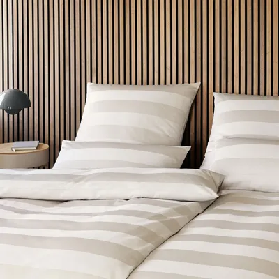 Produktbild von elegante Mako-Satin-Kissenbezug einzeln En Bloc Farbe Kiesel Größe 40x80cm