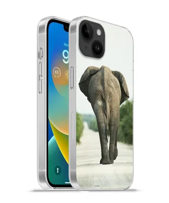 Produktbild von MuchoWow® Handyhülle Schutzhülle Hülle für Apple iPhone 14 Plus - Soft case Elefant - Kröte - Tiere - Natur Silikon Softcase Handy Hülle - Abbildung
