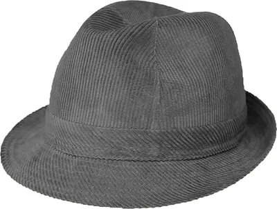 Produktbild von Fiebig Stoffhut Trilby Cord uni Hellgrau Gr. 57