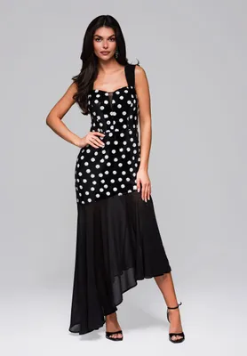 Produktbild von Ombre Abendkleid mit Pailletten und Chiffonrock schwarz M