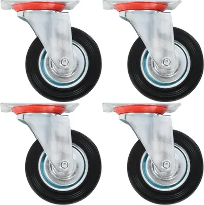 Image de Roulettes pivotantes 4 pcs 100 mm