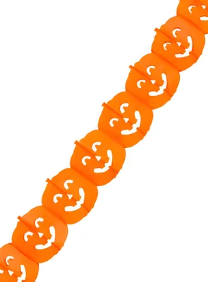 Produktbild von Party Deko Halloween Kürbis Papiergirlande 4 m