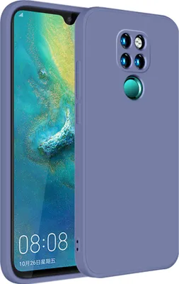 Produktbild von Huawei Mate 20 Hülle, LaimTop Slim Liquid Silikon Gel Gummi Schutzhülle für Huawei Mate 20 Grau