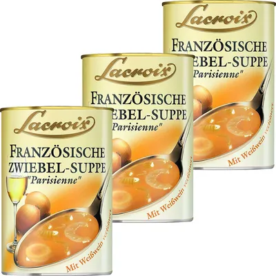 Obrázek produktu pro Lacroix Francouzská cibulová polévka silná s bílým vínem 400 ml balení po 3 kusech