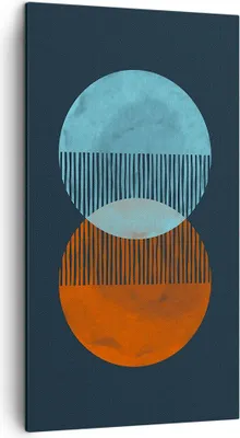 Produktbild von Bild auf Leinwand - Leinwandbild - Einteilig - Geometrie Abstraktion Minimalismus - 45x80cm - Wand Bild - Wanddeko - Wandbilder - Leinwanddruck - Bilder - Wanddekoration - Leinwand bilder PA45x80-5042