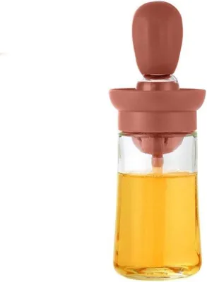 Immagine prodotto di Dispenser per olio con spazzola per barbecue 2 in 1, marrone, 180 ml