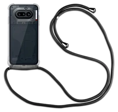 Produktbild von Handykette für Nothing Phone (4A) Handyhülle mit Band Hülle Kordel in Schwarz