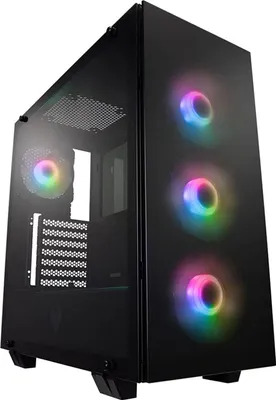 Zdjęcie produktu dla FSP CMT512, Midi Tower, PC, Czarny, ATX, micro ATX, Mini-ITX, SECC, Szkło hartowane, Wielo