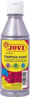 Image de JOVI peinture à la détrempe 250ml en bouteille argentée