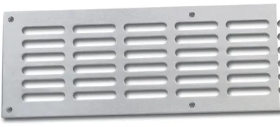 Produktbild von Lüftungsgitter Länge 500 mm, Breite 100 mm, Edelstahl geschliffen