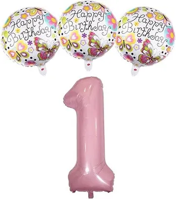 Image de Ballons Rosa Pour Une Fête De Premier Anniversaire