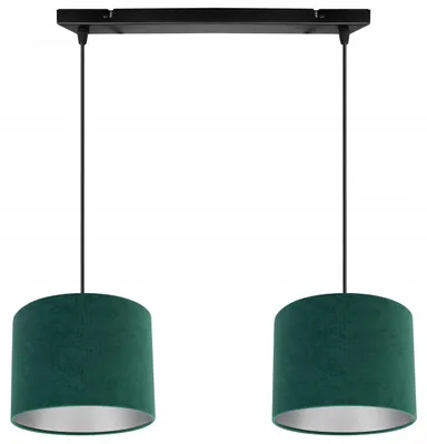 Obrázek produktu pro Závěsná lampa, stropní lustr, chrom, sametový stínidlo