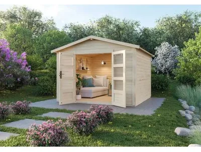 Produktbild von Gartenhaus Karibu Tann 8 330 x 330 cm natur