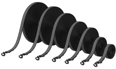 Produktbild von 3 Meter WELLGRO Schleppleine für Hunde mit Handschlaufe und Metallkarabiner - Anti-Slip reflektierend