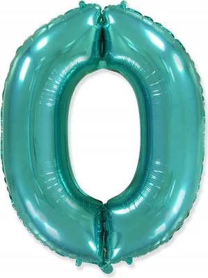 Image de Ballon en feuille FX - "Numéro 0" Tiffany, 85 cm