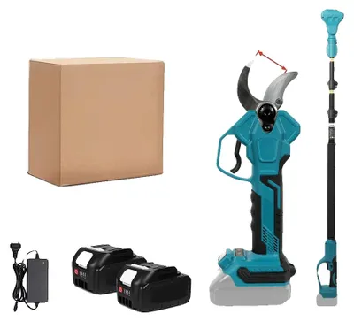 Obrázek produktu pro Akumulátorové elektrické zahradní nůžky, průměr řezu 40 mm, včetně baterií, modré