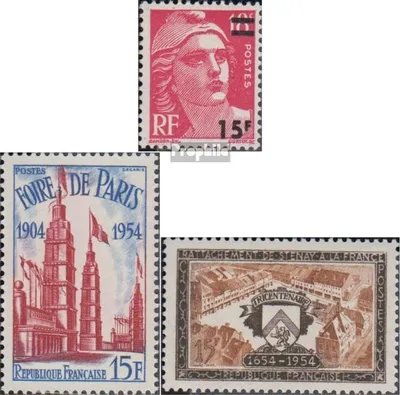 Produktbild von Briefmarken Frankreich 1954 Mi 986,1001,1013 (kompl.Ausg.) postfrisch Marianne