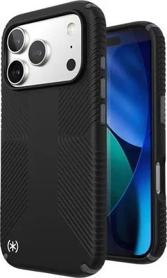 Productafbeelding van Speck Presidio2 Grip Case voor iPhone 17 Pro, kleur: zwart/grijs/wit
