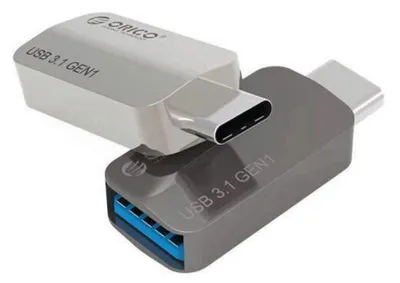 Produktbild von OTG-Adapter, Orico CTA2, USB-A auf USB-C, 3 A, Silber