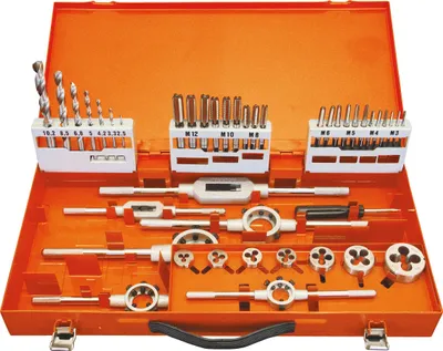 Produktbild von Projahn Gewinde Schneidzeug M3-M12 Satz HSS-G 44-tlg