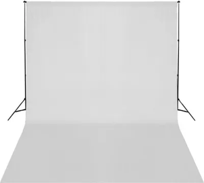 Produktbild von vidaXL Fotohintergrund ohne Ständer Baumwolle Weiß 500x300 cm