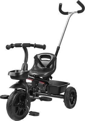 Image de Vélo pour enfant avec poignée pour les parents - Convient aux enfants de 1 à 4 ans, jusqu'à 20 kg, avec des roues toujours gonflées