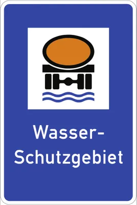 Produktbild von Verkehrsschild VZ354, Wasserschutzgebiet, Alu, RA1, 420x630 mm