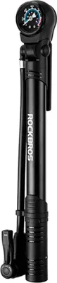 Produktbild von Rockbros 42310006001 Fahrradpumpe Mit Manometer - Schwarz