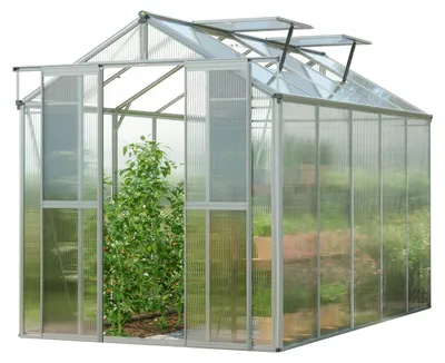Produktbild von GFP Gewächshaus Picco 5 - Aluminium-Rahmen - 179x322 cm - 8 mm Polycarbonat-Platten