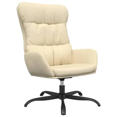Immagine prodotto di vidaXL Poltrona relax in tessuto crema