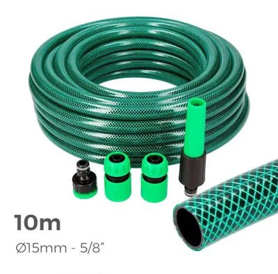 Image de Kit Tuyau Arrosage 15mm 10m Edm Tuyau Arrosage Complet Prêt à L'emploi - Edm