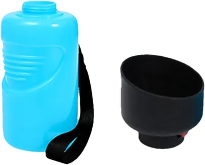 Imagen del producto de Botella para agua para perros - Botella de agua para perros - Ideal para paseos con perros - Diseño a prueba de fugas - 500 ml - Azul