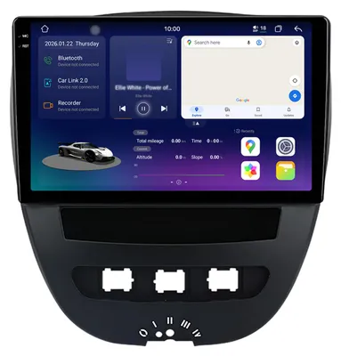 Image de Écran OLED 2K, autoradio Android pour Peugeot 107, Citroën C1 et Toyota Aygo (2005-2014) : mise à niveau CarPlay, GPS, Bluetooth, commandes au volant, 6+128 Go