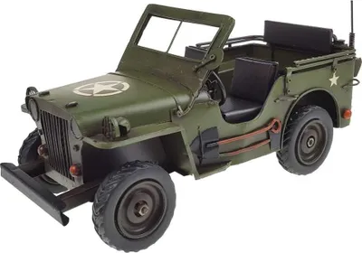Produktbild von Blechmodell Blechauto Modellauto Oldtimer Geländewagen Rot
