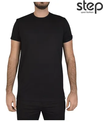 Imagen del producto de Camiseta de manga corta para hombre, cuello redondo, talla L