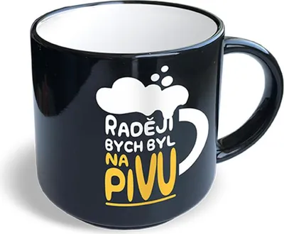 Obrázek produktu pro Nekupto Vtipný hrnek Raději bych byl na pivu