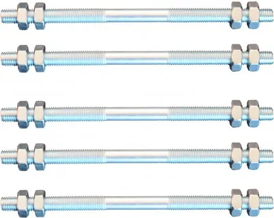 Produktbild von 5 Stück Gewindestange M6 Rechts - Links Gewinde  160 mm + 20 Muttern