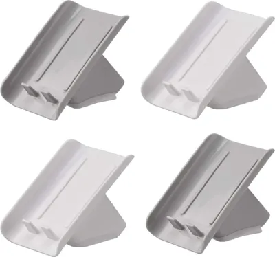 Produktbild von 4 Stück Seifenschale, Kunststoff-Abflussschwamm-Seifenbox-Tablett für Home Kitchen Bad-Zubehör