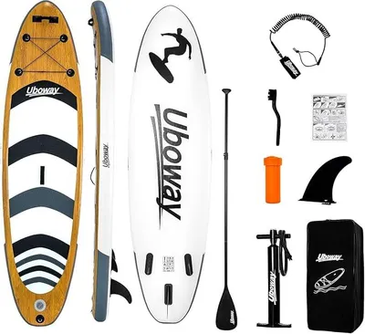 Imagen del producto de Tabla de paddle surf inflable Silecomplaza, set completo, tabla de surf inflable, estable, ligera, con todos los accesorios
