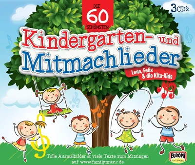 Produktbild von Die 60 schönsten Kindergarten- und Mitmachlieder
