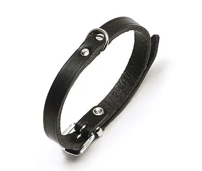 Produktbild von Karlie RONDO Halsband genietet - Schwarz - 10 mm, 24 cm