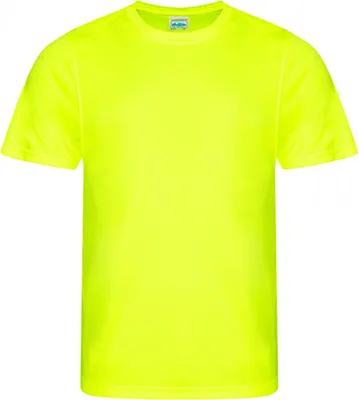 Immagine prodotto di Just Cool JC020 | Uomo Cool Smooth T / fattore di protezione UV 30+ - Colore: Giallo elettrico - Taglia: 3XL